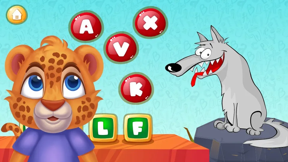 Spell with Lalo game in Lalo the Leopard